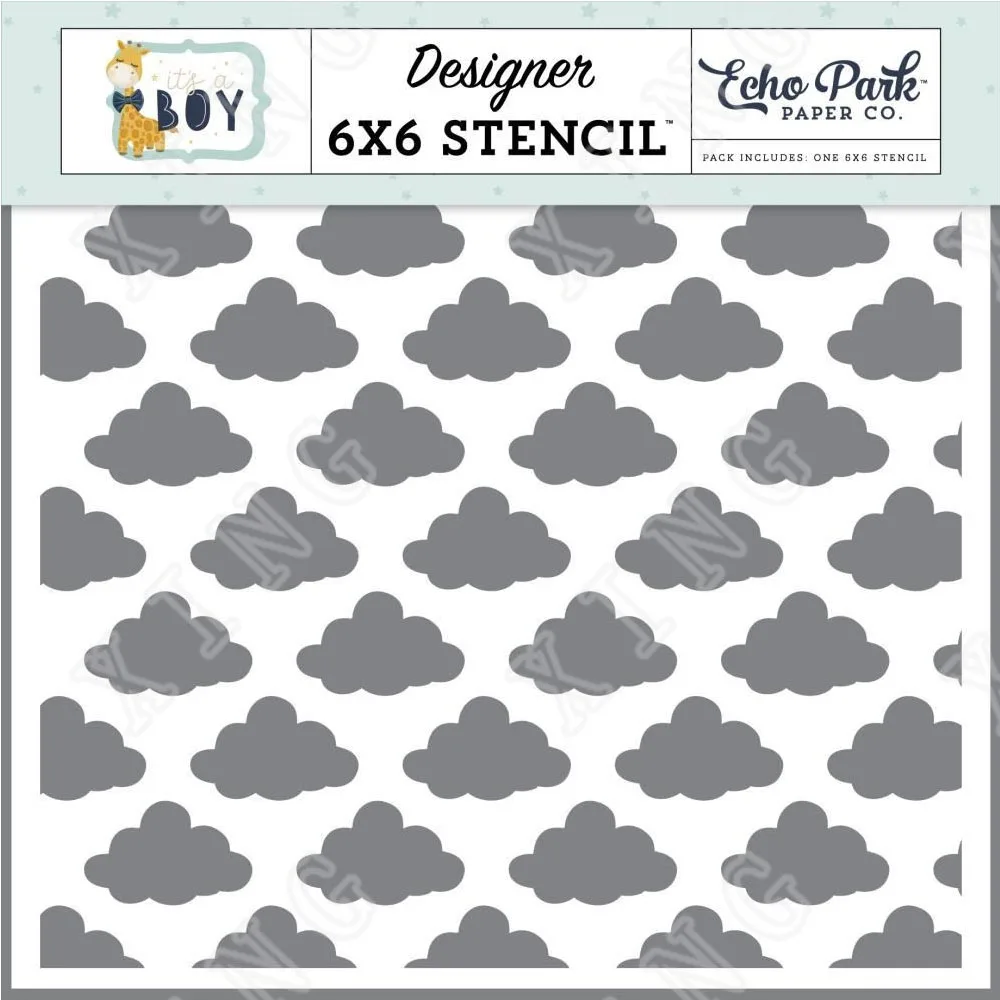 Трафарет с цветочным принтом под звездами на ночь 6X6 Крафтовая бумага сделай сам