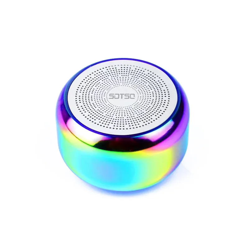 

20220616saidjm Mini portable small sound metal subwoofer heavy bass small steel gun sound box