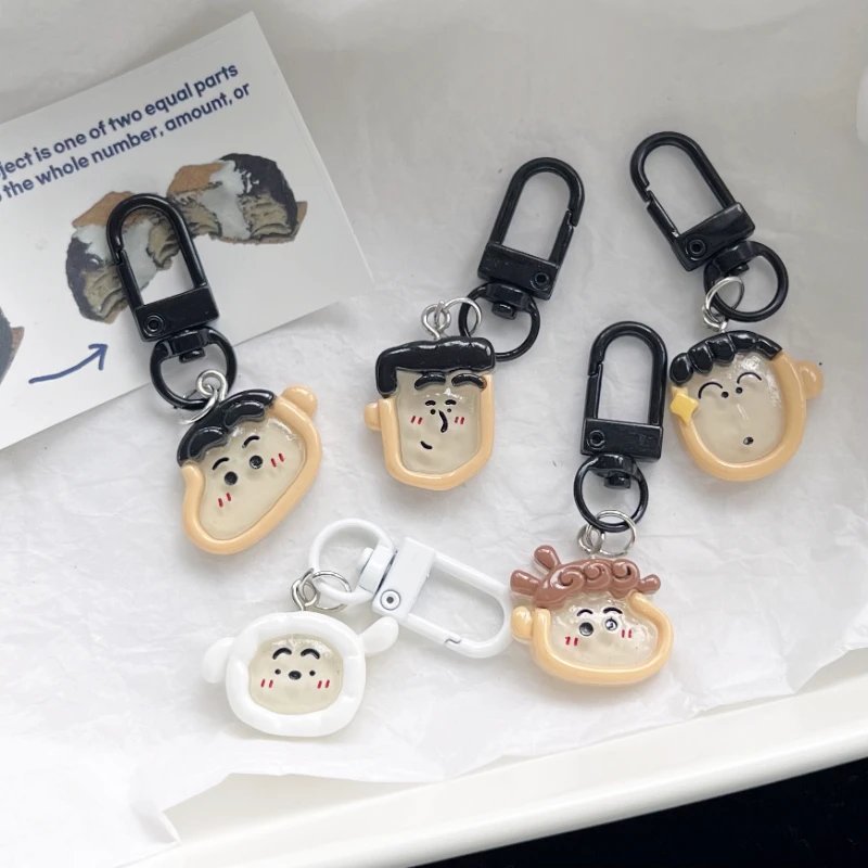 

Crayon Shin-chan norella Shiro серия семья брелок желе полупрозрачный Kawaii Девушка сердце маленькая школа подвесные аксессуары для сумок