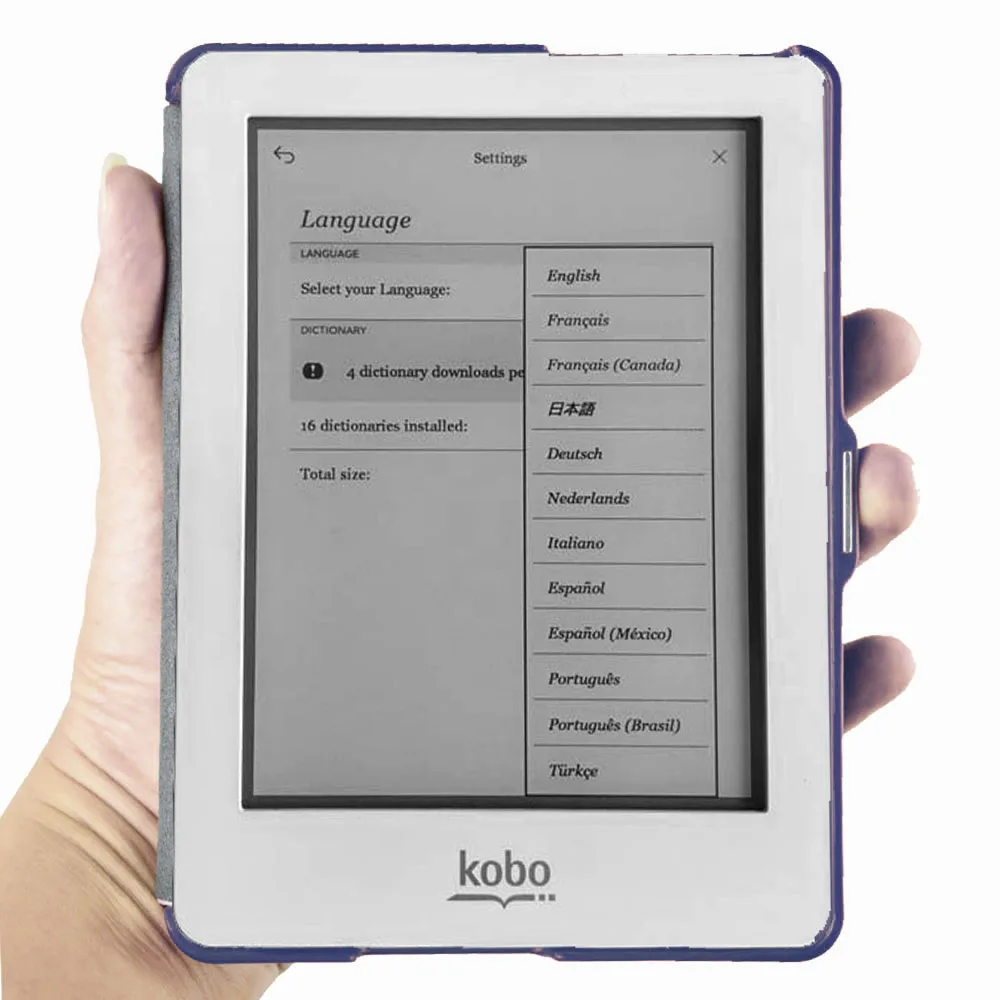 Фото Чехол для Kobo Glo 6-дюймовый чехол Rakuten Ebook Ereader из искусственной кожи с магнитной застежкой для сна, модель N613, откидной чехол для электронной книги №5