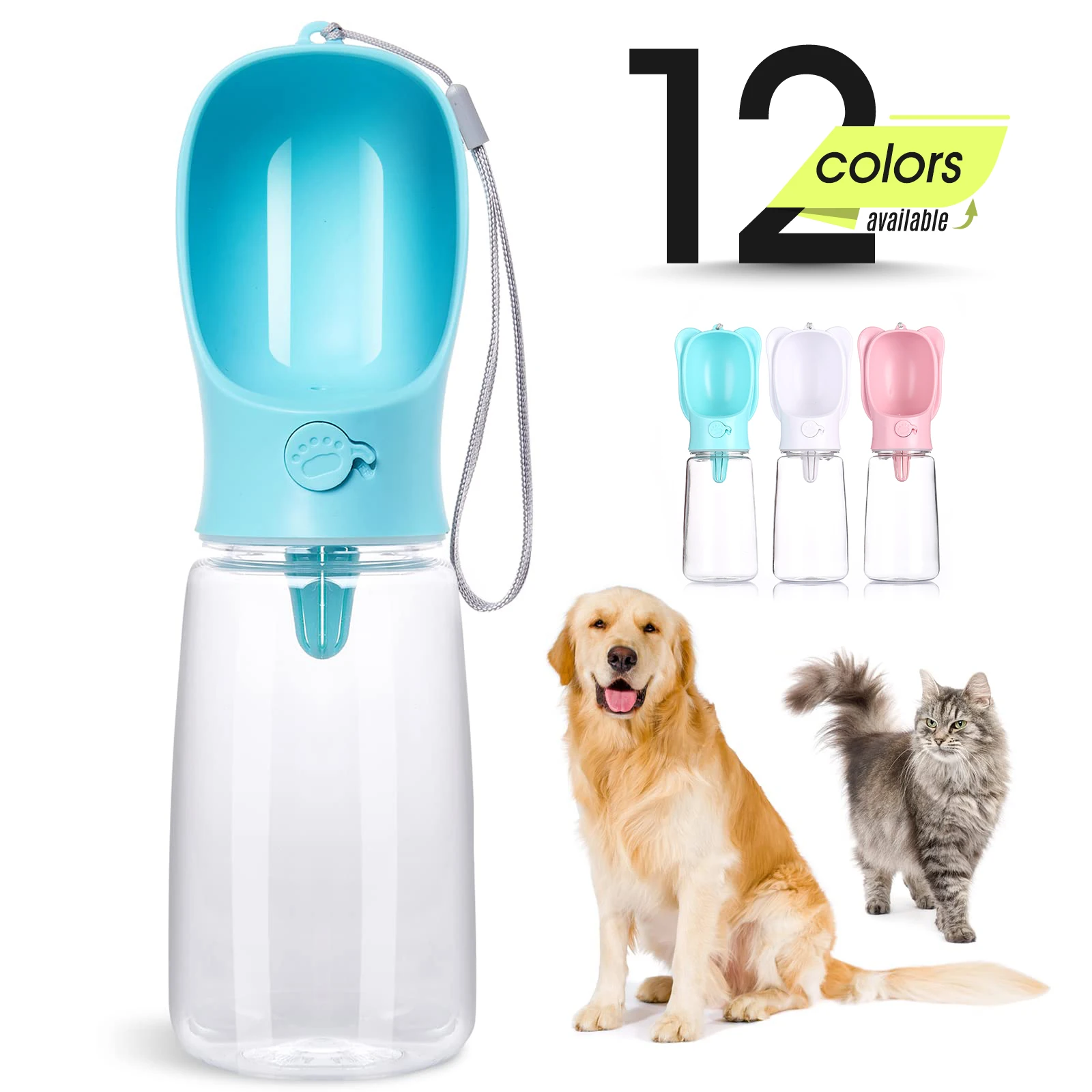 

Portable Dog Water Bottle with Storage Food and Water Container For Small Dog Pets Feeder Bowl Outdoor Travel Dog Drinking Bowls