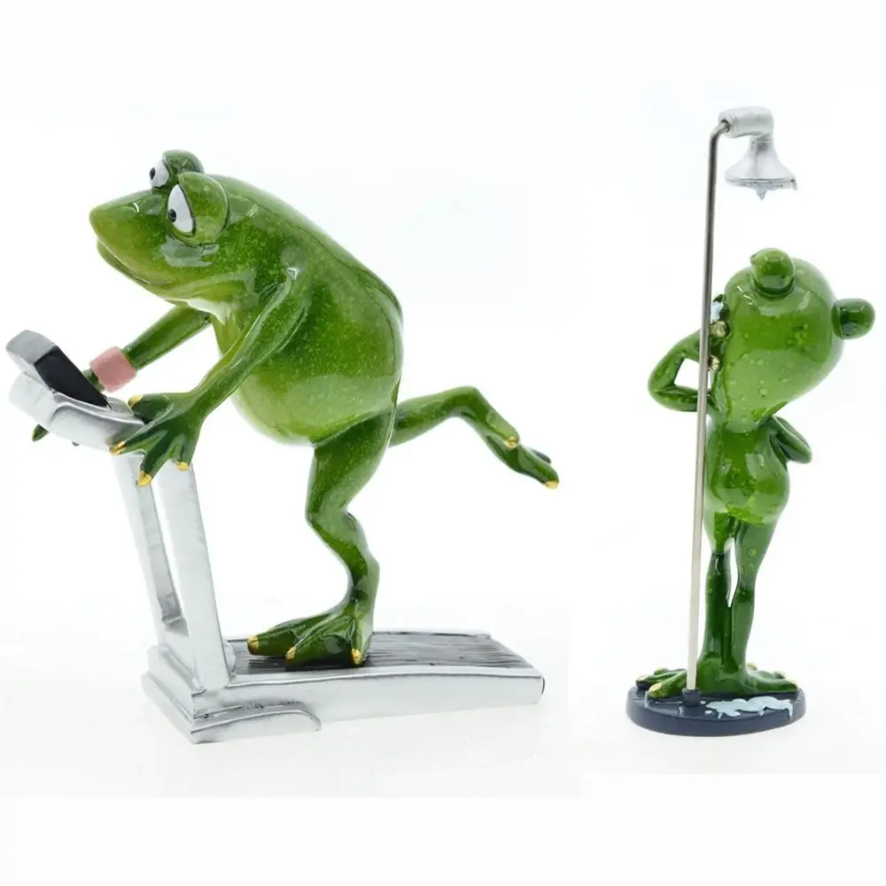 

Nordic Cute Garden Decoration Living Room For Interior Birthday Animal Statues Desktop Ornaments Crafts Frog Figurine