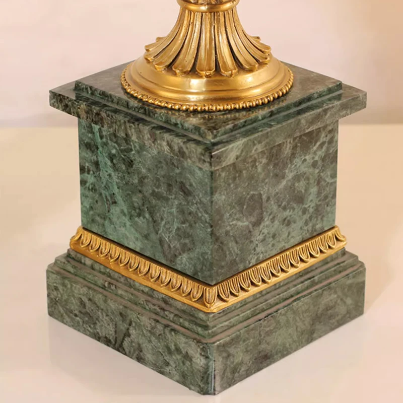 Латунные настольные лампы с бирюзовым журавлем медная настольная лампа