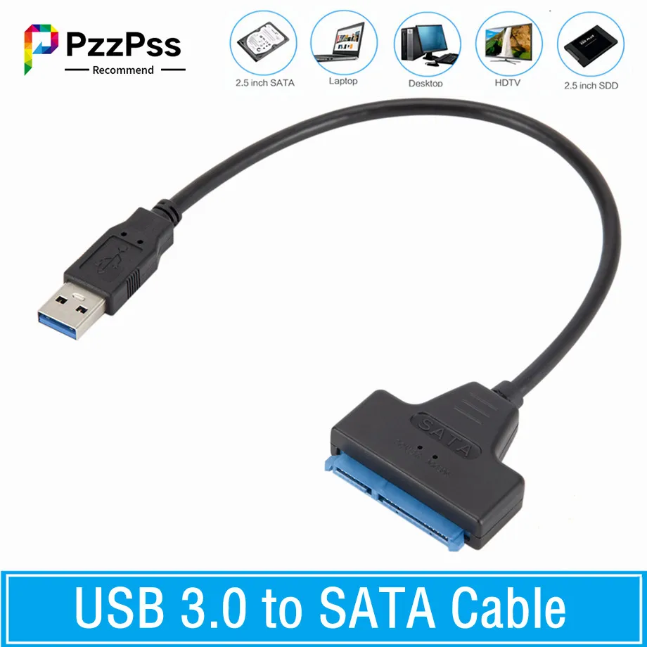 

USB 3.0 To SATA Adapter Sata To USB 3.0 Cable Up To 6 Gbps Support 2.5 Inches External HDD SSD Hard Drive 22 Pin Sata III Cable