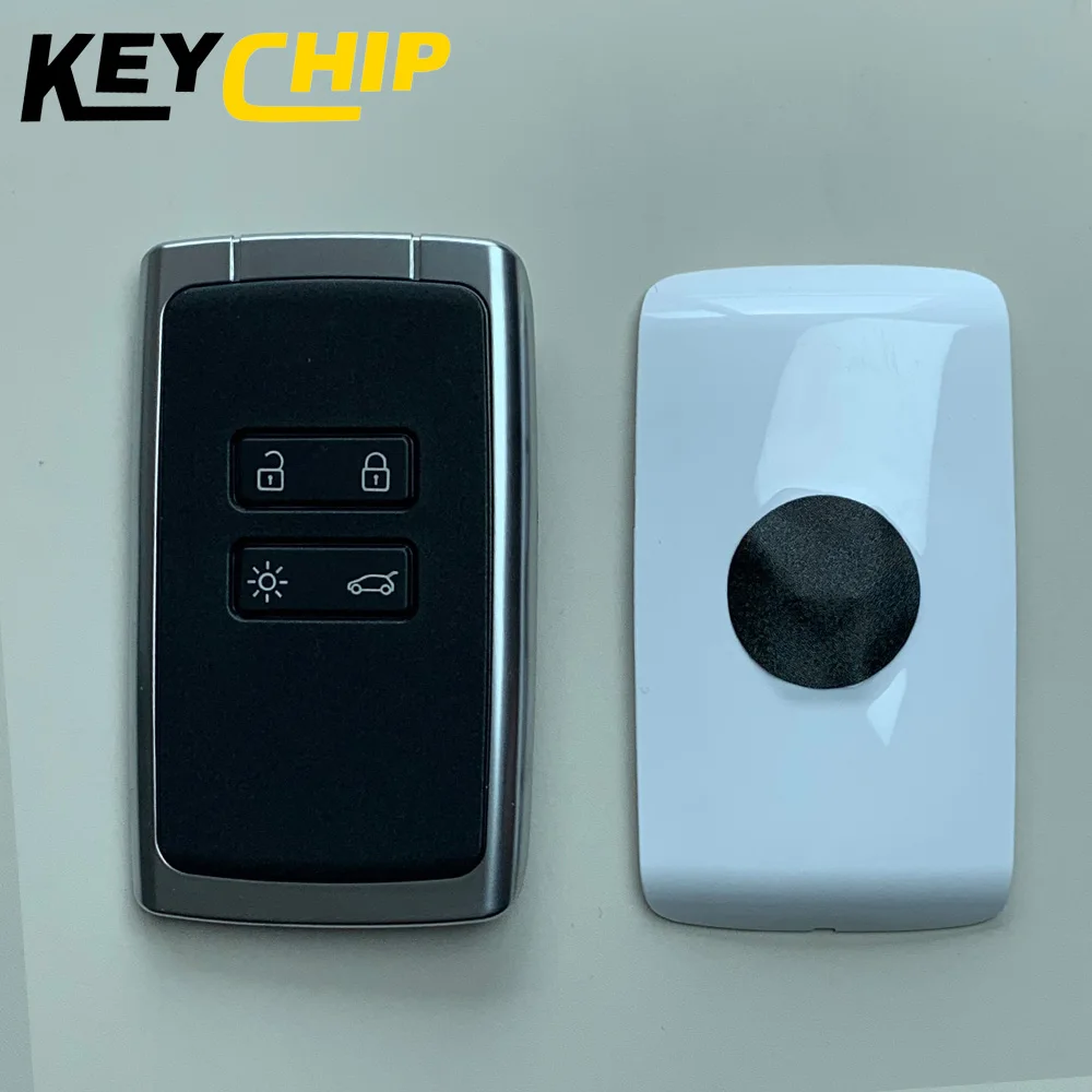 KC сменный чехол для удаленного автомобильного ключа, 4 кнопки для Renault Megane Kadjar Espace Talisman, умный чехол без ключа