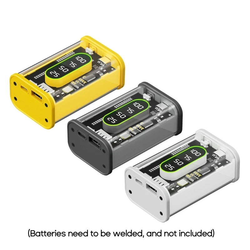 

21700 Battery Storage Box Quick Charge DIY Power Bank Box 21700 Battery Holder Box for 2 Pieces 21700 Charger