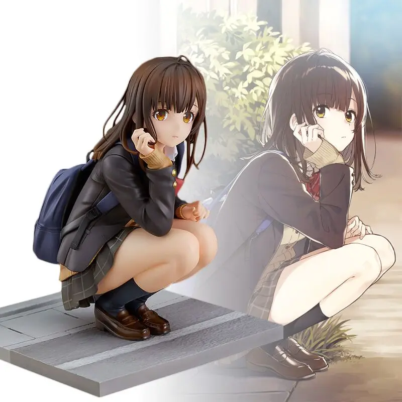 

I Shaved. Then I Brought A High School Girl Home Anime Figure Ogiwara Sayu Squatting Position Premium PVC Model Doll Gift Toys