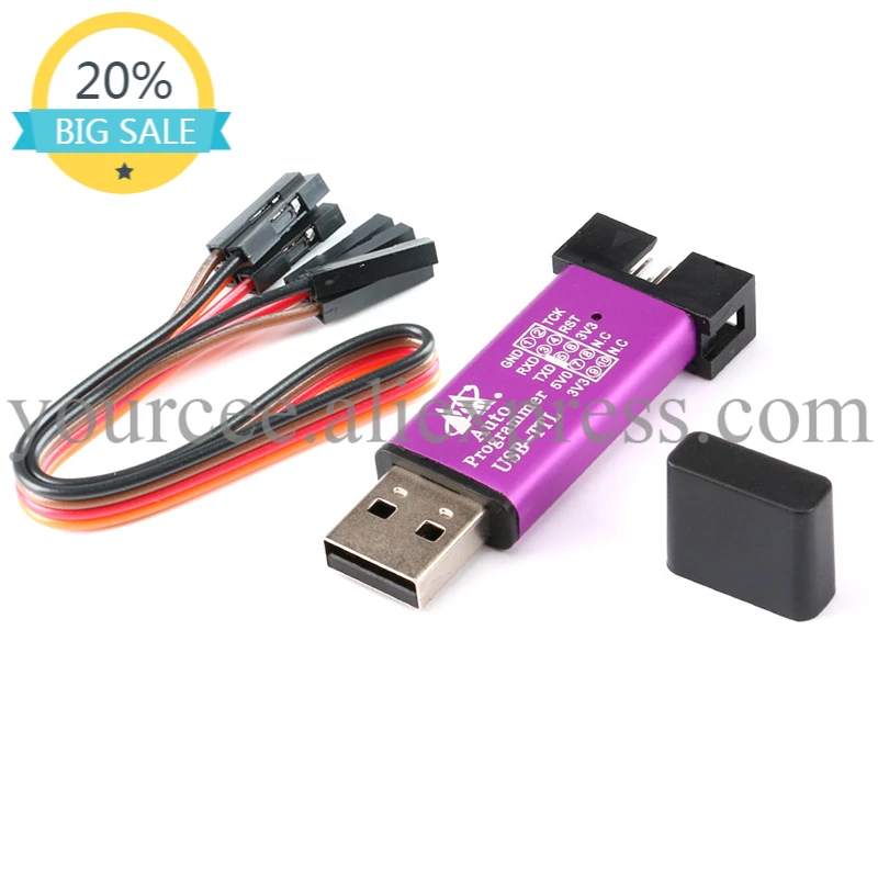 

Automatic MCU USB 51 Microcontroller Downloader Auto Programmer / 3.3V 5V Universal / Dual Voltage USB to TTL DownLoad Cable