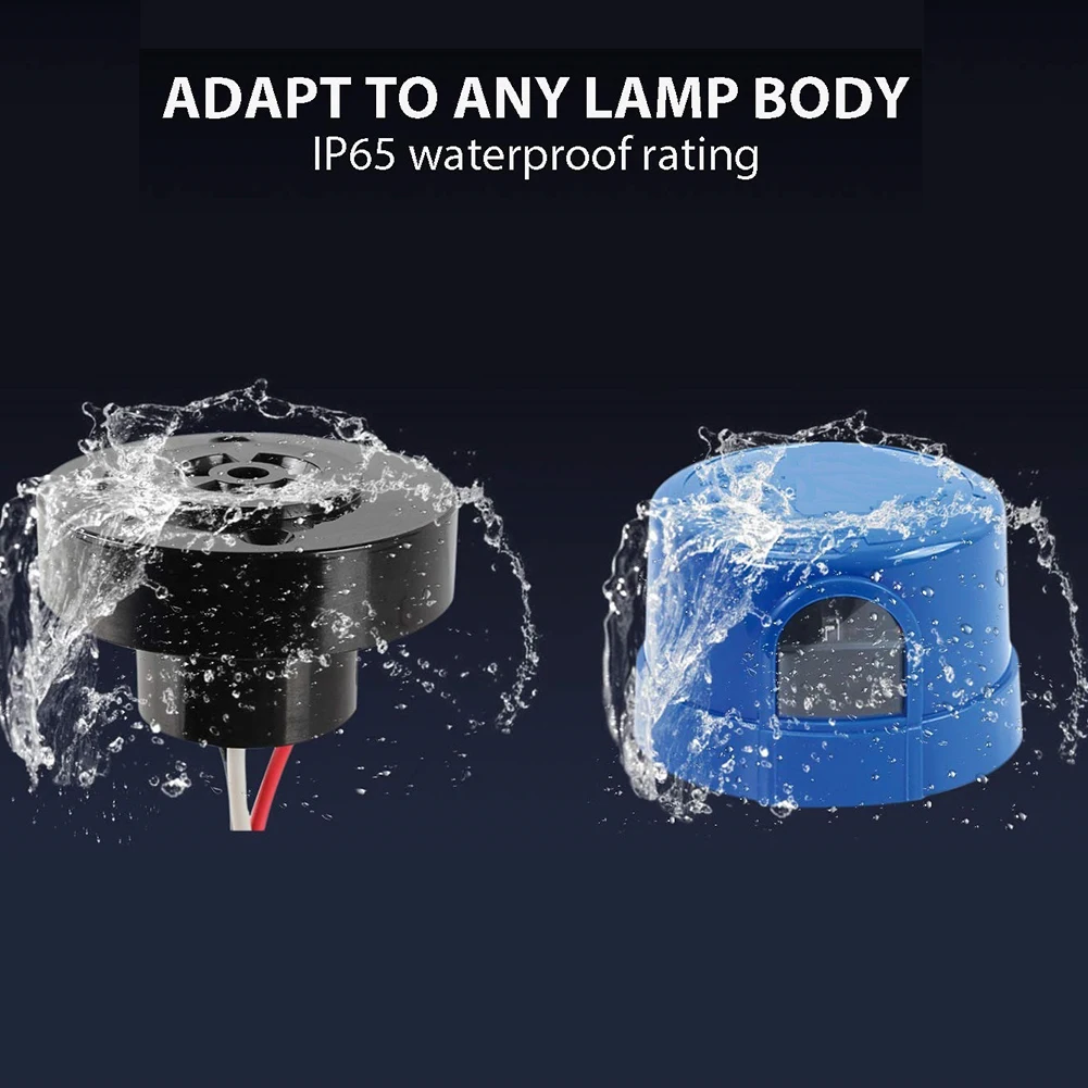 Датчик фотоэлемента с основанием для управления освещением от заката до