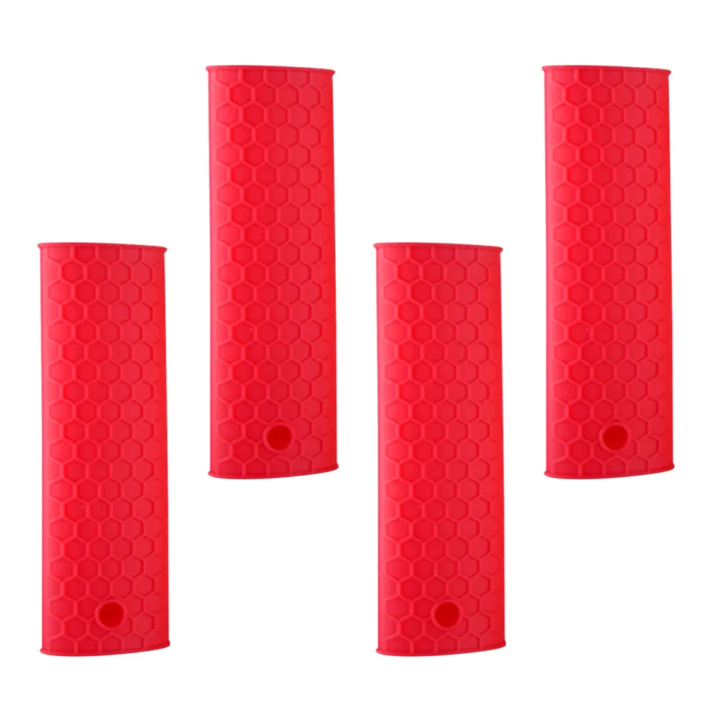 

Doitool Pan Lid Holder Silicone Hot Handle Sleeve Cover Rubber Pot Handle Sleeve Frying Pans Griddles Sleeve Pot Handle