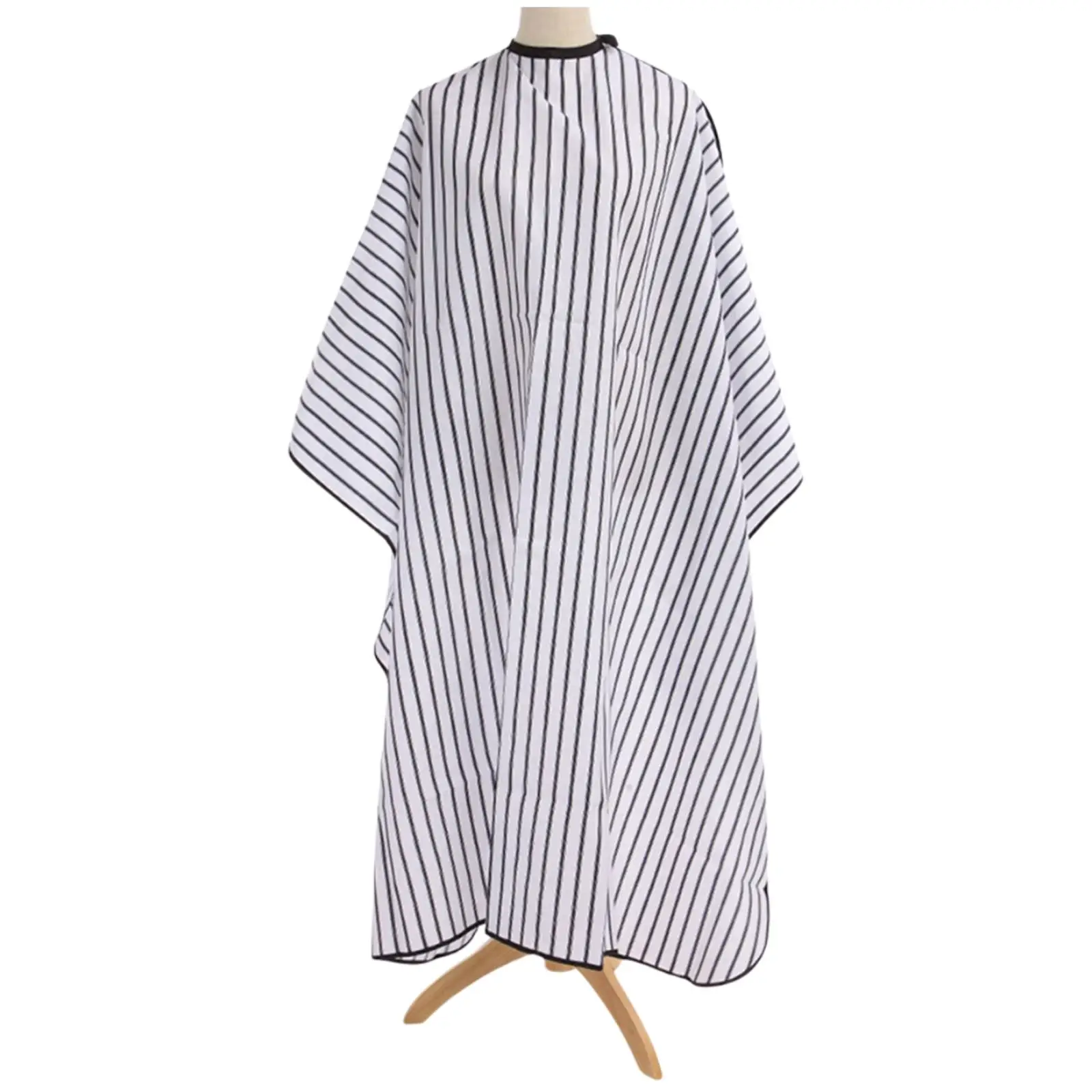 

Hair Cutting Cape Stripe Pattern 63"x55" Professional with Snap Large Styling