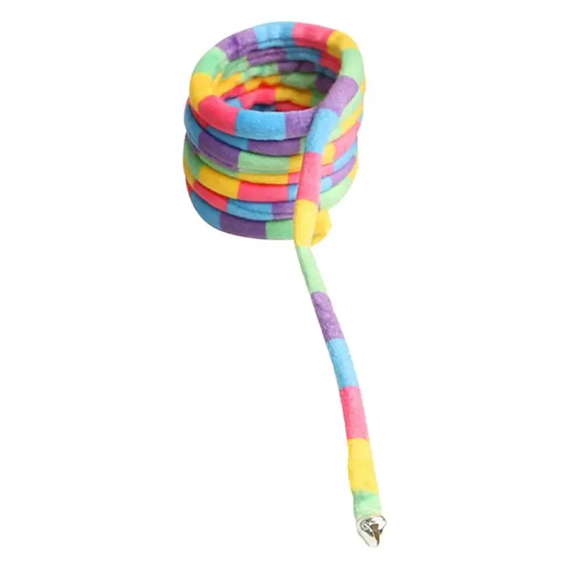 

Cat Spring Toy Plush Chewing Toy With Bell For Cats Plush Spring Toy Interactive Cat Toy For Indoor Cats Kitten Chasing And