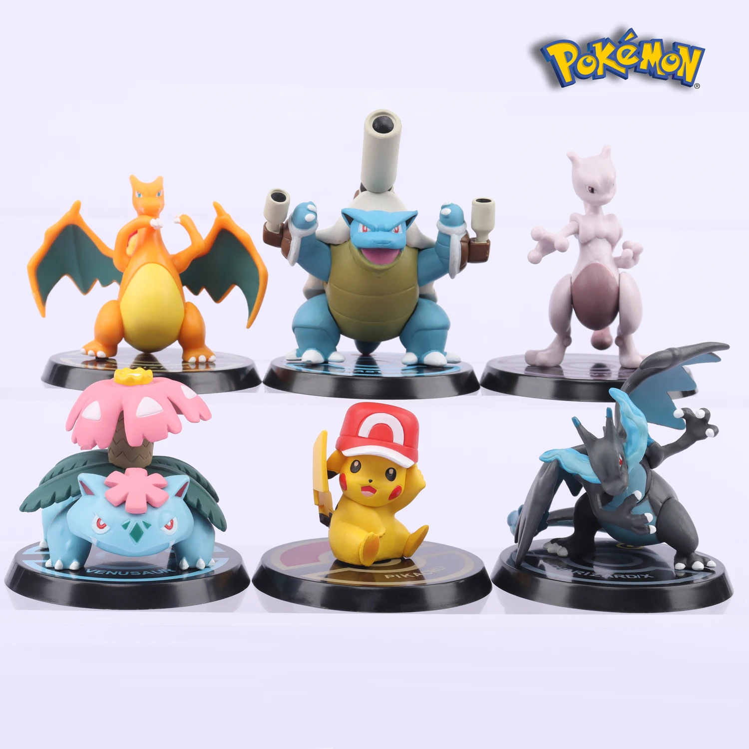 

6 Kinds Pokemon Original Tomy Figure Model Dolls Toy Pokemon Pikachu Collection Model Child Birthday Gift Pikachun Anime Figures