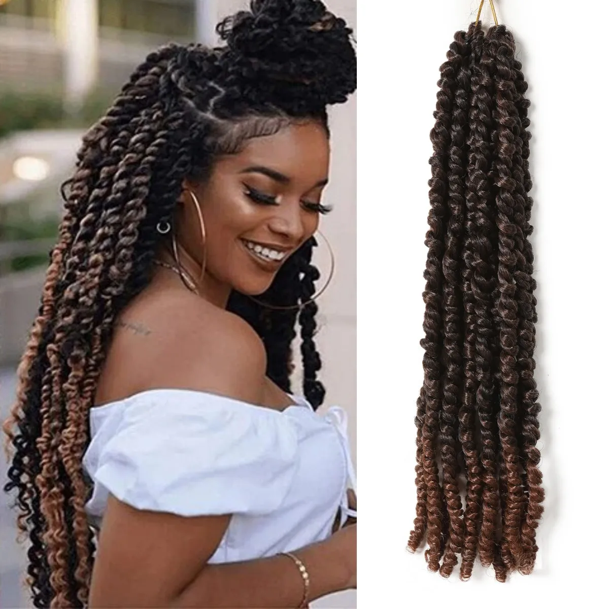 Предварительно скрученная пряжа для наращивания волос высокотемпературное