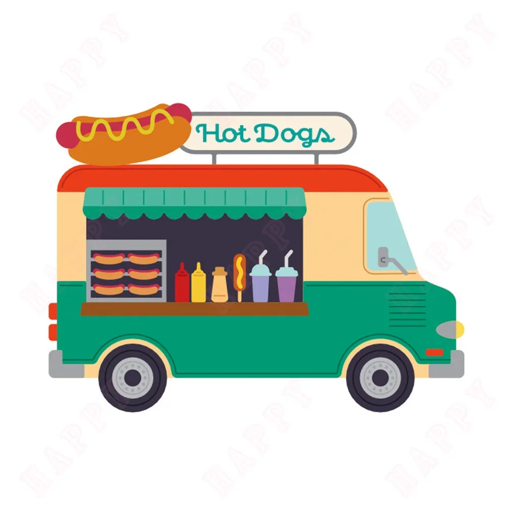 Фото Amburgers and Hot Dogs Truck Die and Stamps Новое поступление 2024, украшение для скрапбукинга, тиснение, шаблон, поздравительная открытка своими руками, ручная работа №3