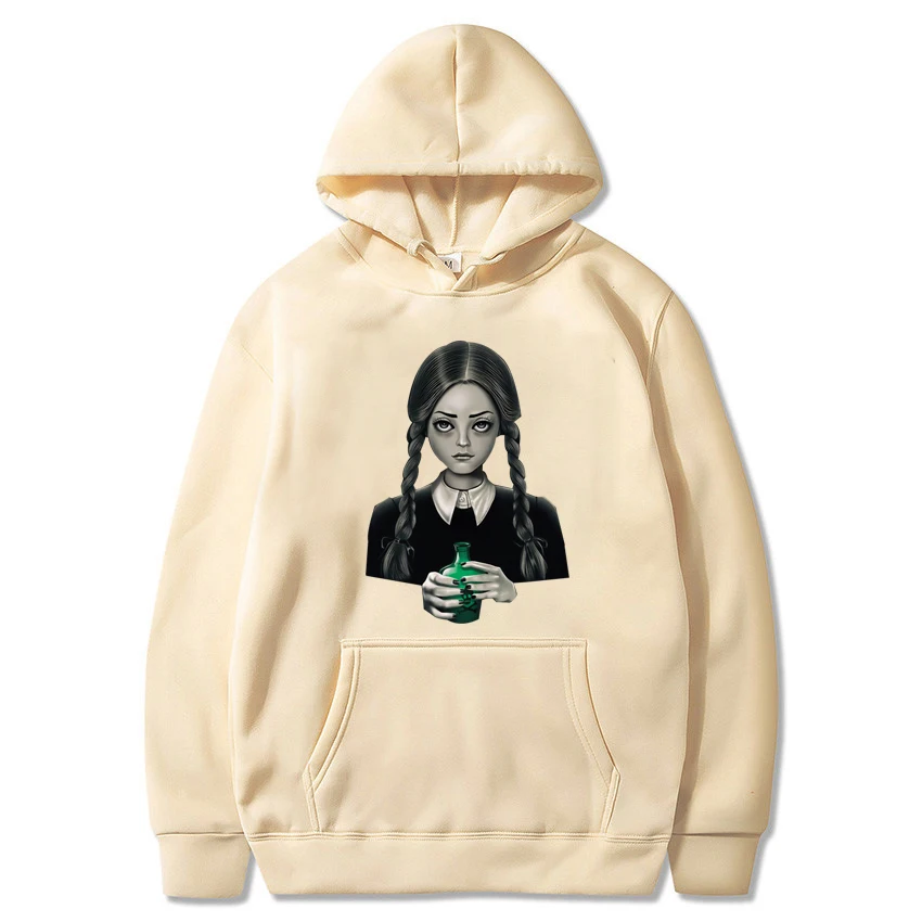 

Adams Family Wednesday Men's and Women's Hoodies Fashion Hip Hop Sweatshirt Drawstring Long Sleeve Y2k Streetwear Tops