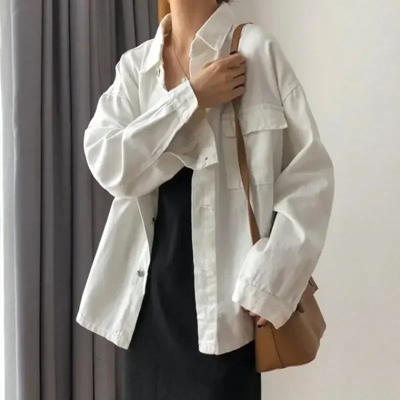 Пальто женское свободного покроя в Корейском стиле весна-осень шикарная