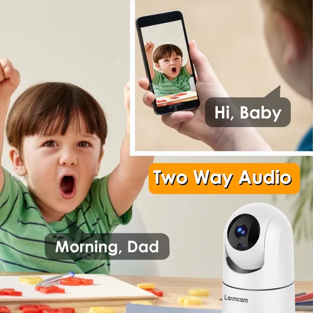 IP Camera 5G WiFi Baby Monitor 1080P Mini Indoor CCTV Security 2K 4MP AI Tracking Audio Video Surveillance Camera Alexa 6