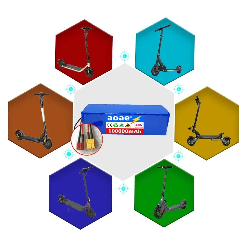 Новинка 48 В 20000 а/ч 54 6 Вт 13S 3P комплект литий-ионный батарей для электровелосипеда