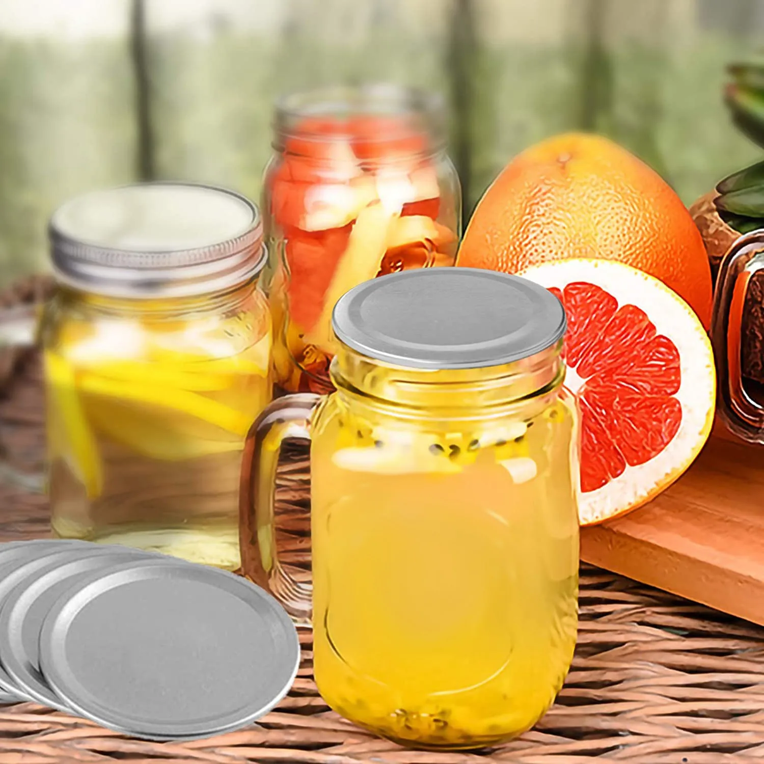 Крышки для консервных банок с широким горлом 86 мм многоразовые герметичные