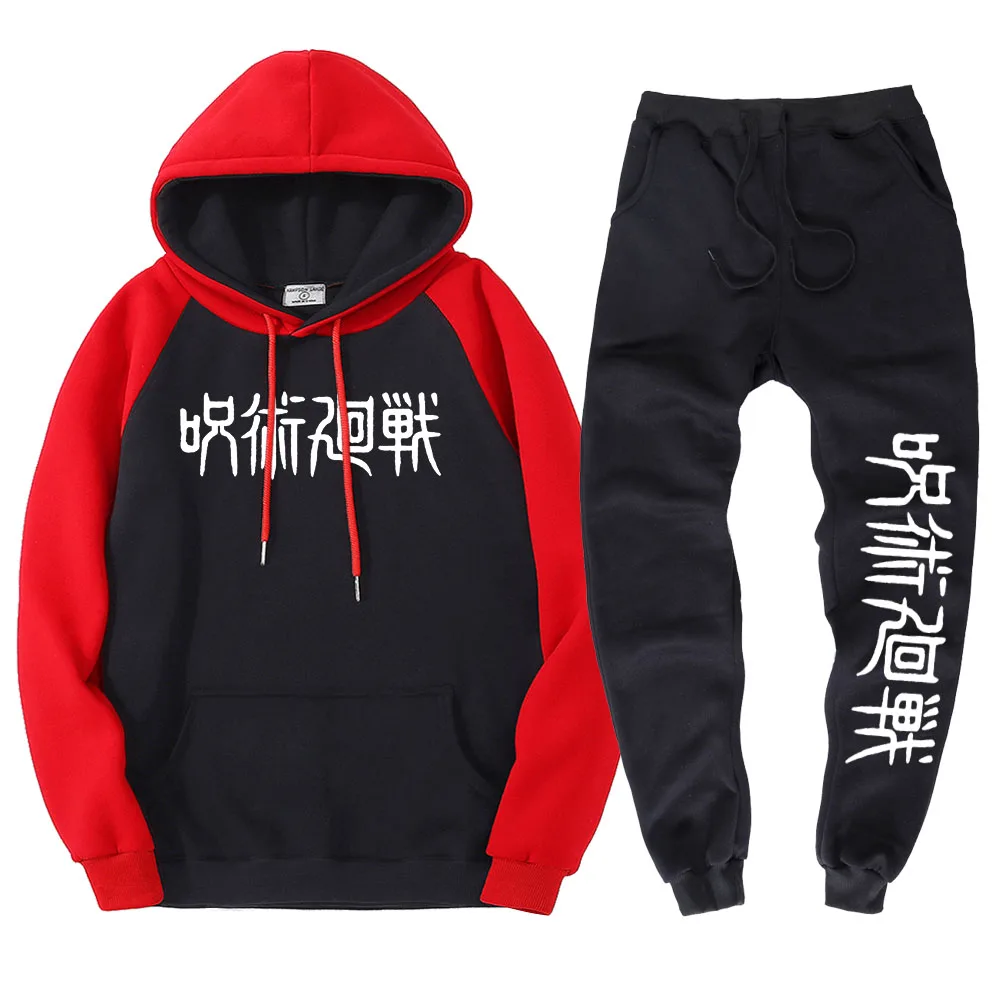

Jujutsu Kaisen Anime Letter Printed Sweatshirt Suits For Menhip Hop Warm Hoody Oversized Sweatshirt Casual Tracksuit Unisex