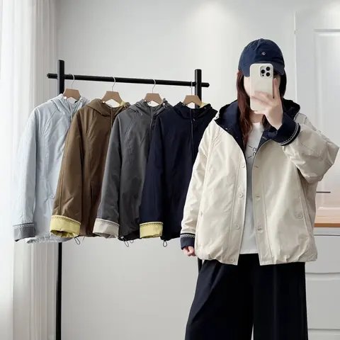 Женские стеганые парки XXL  из полиэстера