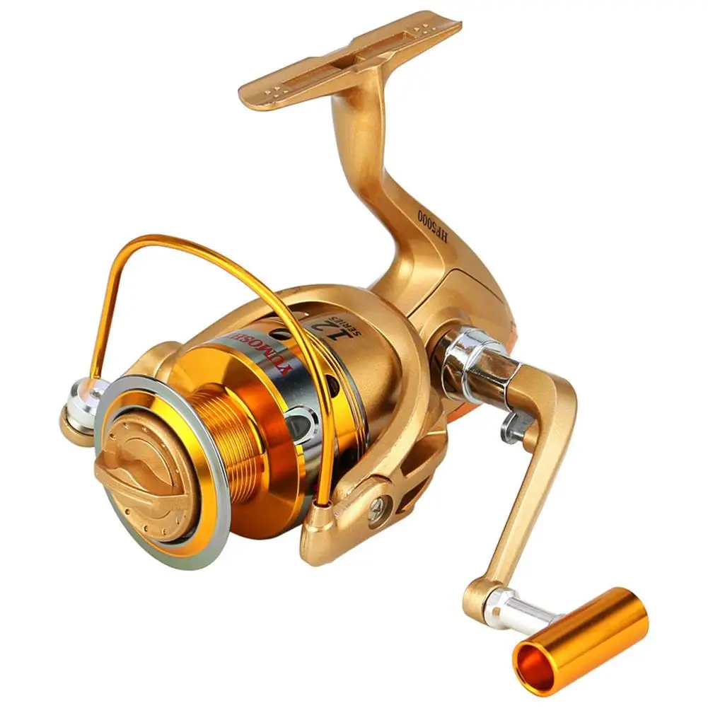 

Hf1000-9000 Spinning Reel 5.5:1 4.1:1 Gear Ratio 13 Bearings Metal Wire Cup Rocker Fishing Reel Fishing Gear