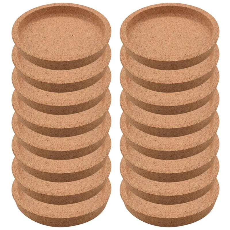 

Round Cork Coasters For Drinks,4 Inch Absorbent Round Cork For Most Kind Of Mugs In Office,Home,Or Cottage Glasses Cup