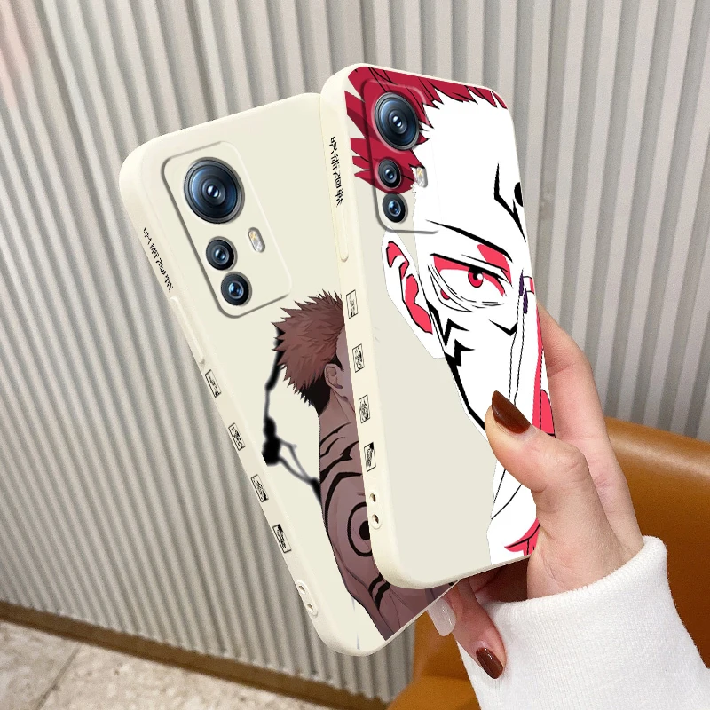 

Anime Comics Jujutsu Kaisen Phone Case For Xiaomi Mi 13 12S 12 12X 12T 11i 11T 11 10 10S Pro Lite Ultra 5G Liquid Left Rope