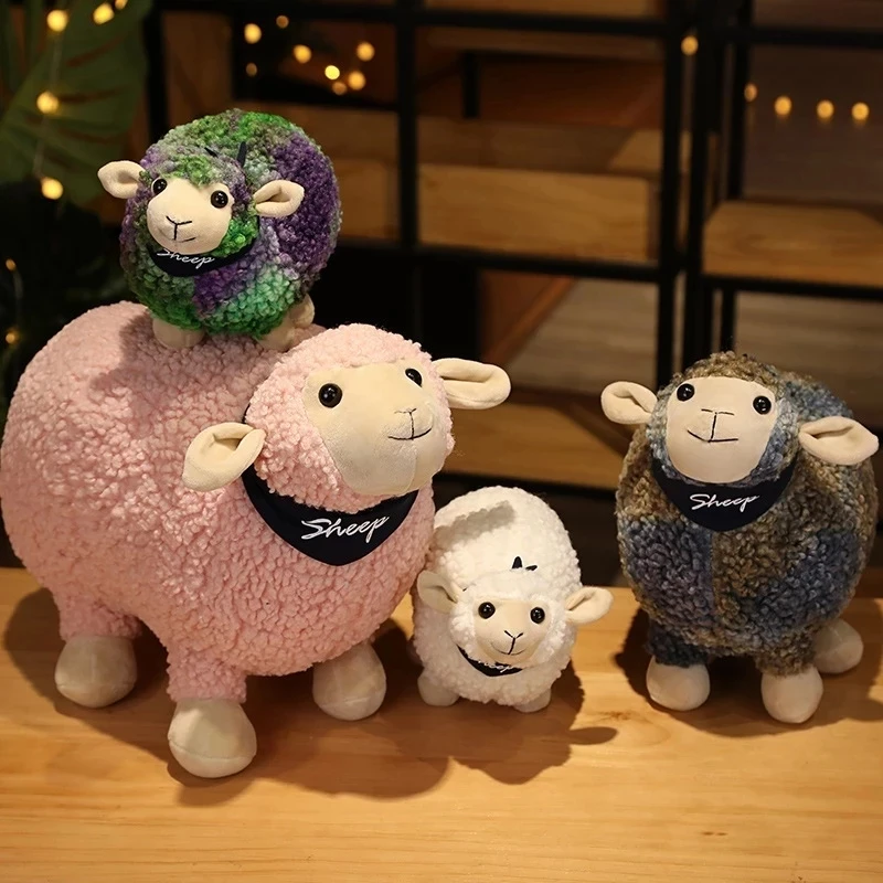 

1pc 20/30/40cm Cute Rock Sheep Plush Toys Stuffed Animal Lamb Plushie Doll Soft Pillow Baby Kids Girls Kawaii Birthday Gift
