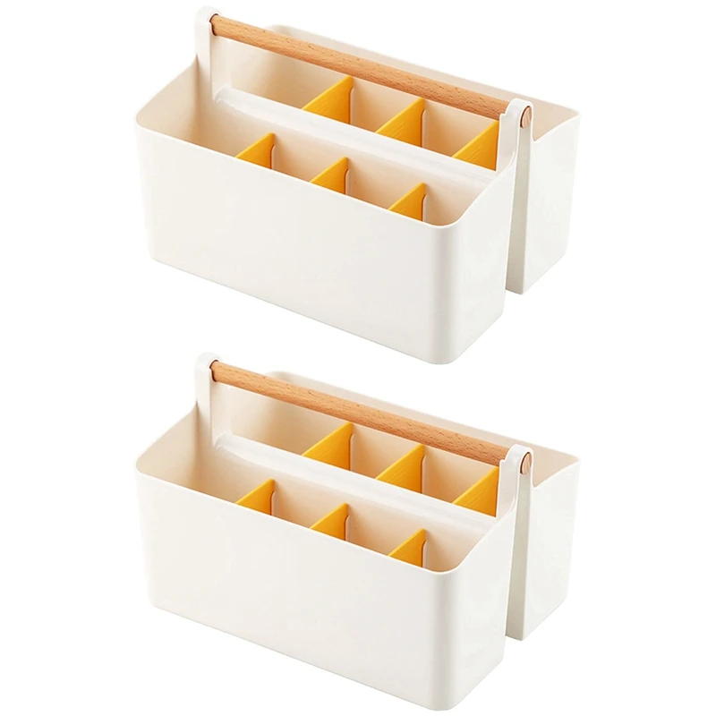 Пластиковый портативный органайзер с ручкой для хранения регулируемыми