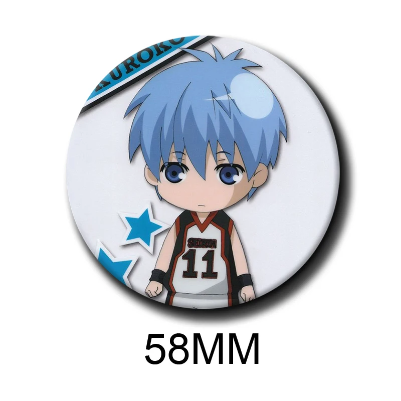 Значок-брошь из жести 58 мм, 1 шт., аниме K-Kuroko's Basketball, Куроко Тецуя, Сучида Сатоси, для косплея ﻿   Проп Гилф (art.: 3920dc1aab96e) - 3920dc1aab96e