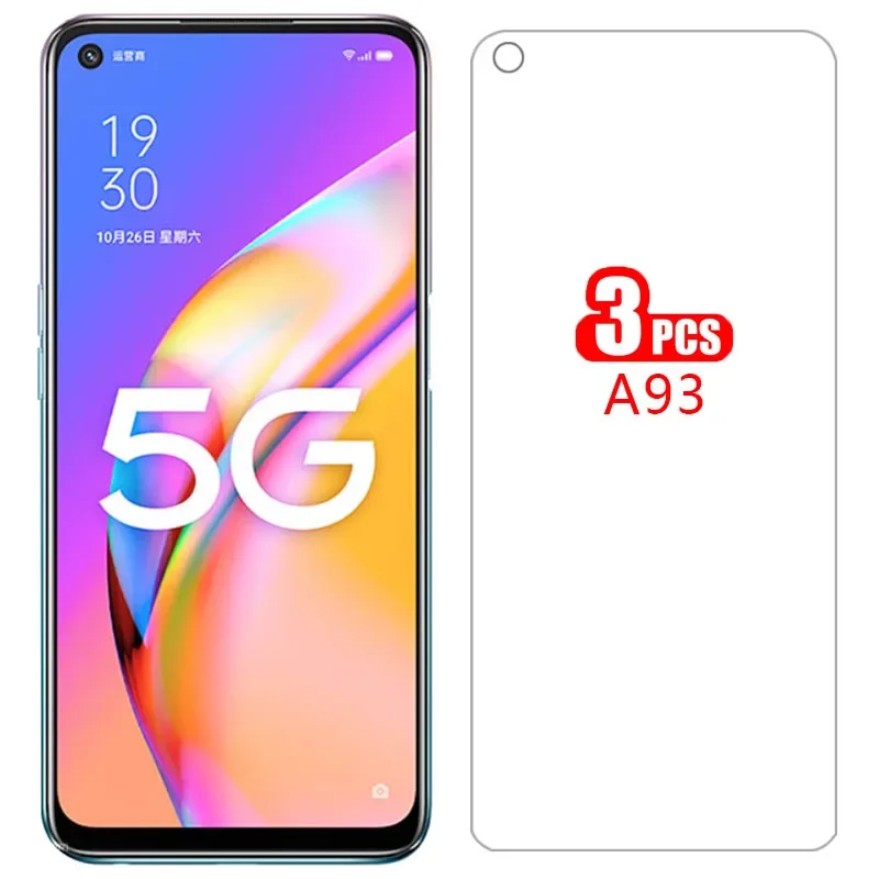 Чехол для oppo a93 5g Защитная пленка экрана из закаленного стекла на oppoa93 a 93 93a 6 5