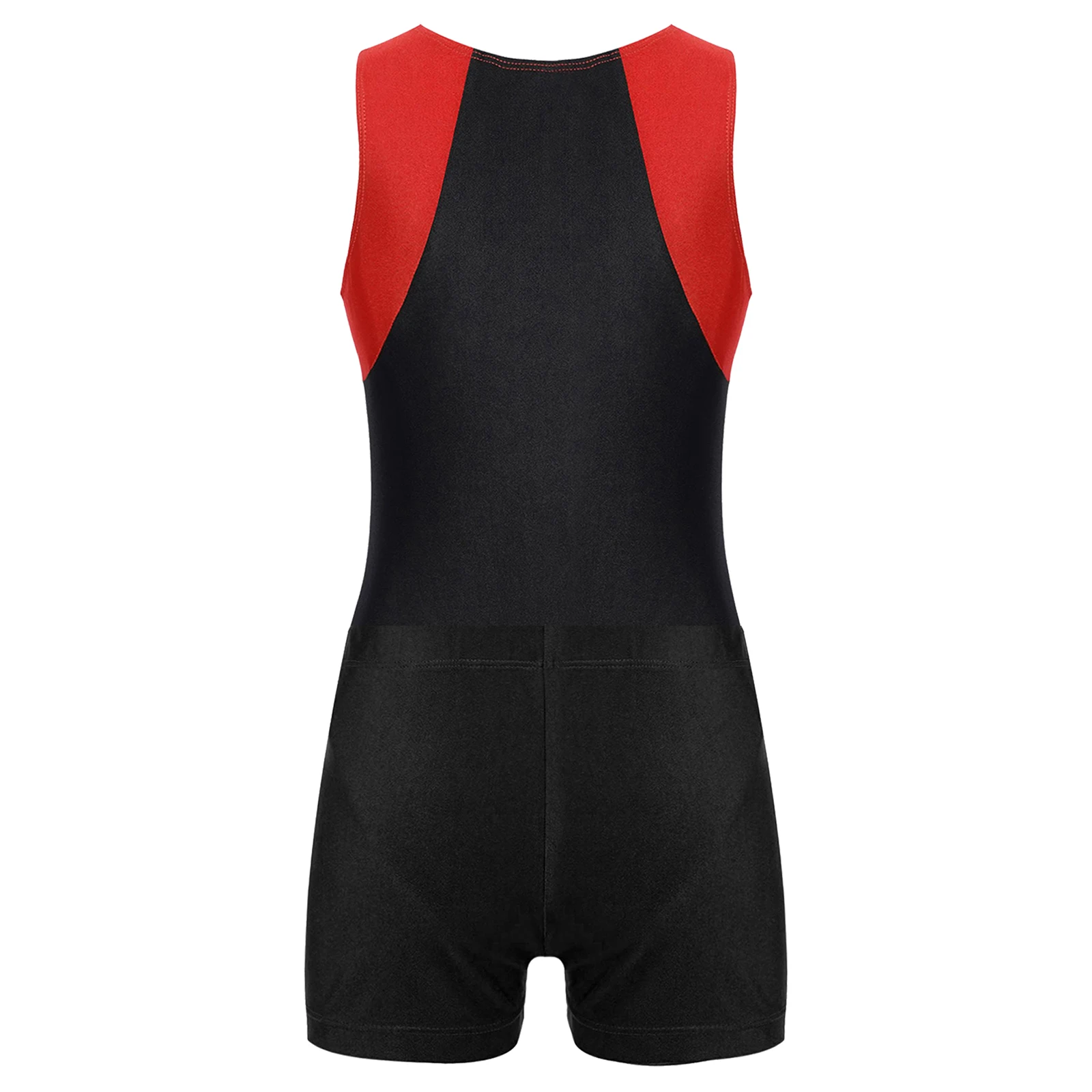 Детский трико без рукавов с круглым вырезом и шортами