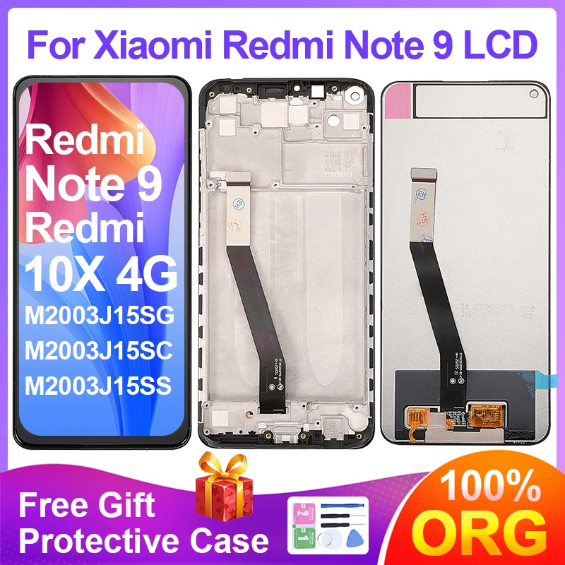 

6.53 Original LCD For Xiaomi Redmi Note 9 Display Screen Replacement For Redmi 10X 4G LCD M2003J15SG Display M2003J15SC Parts
