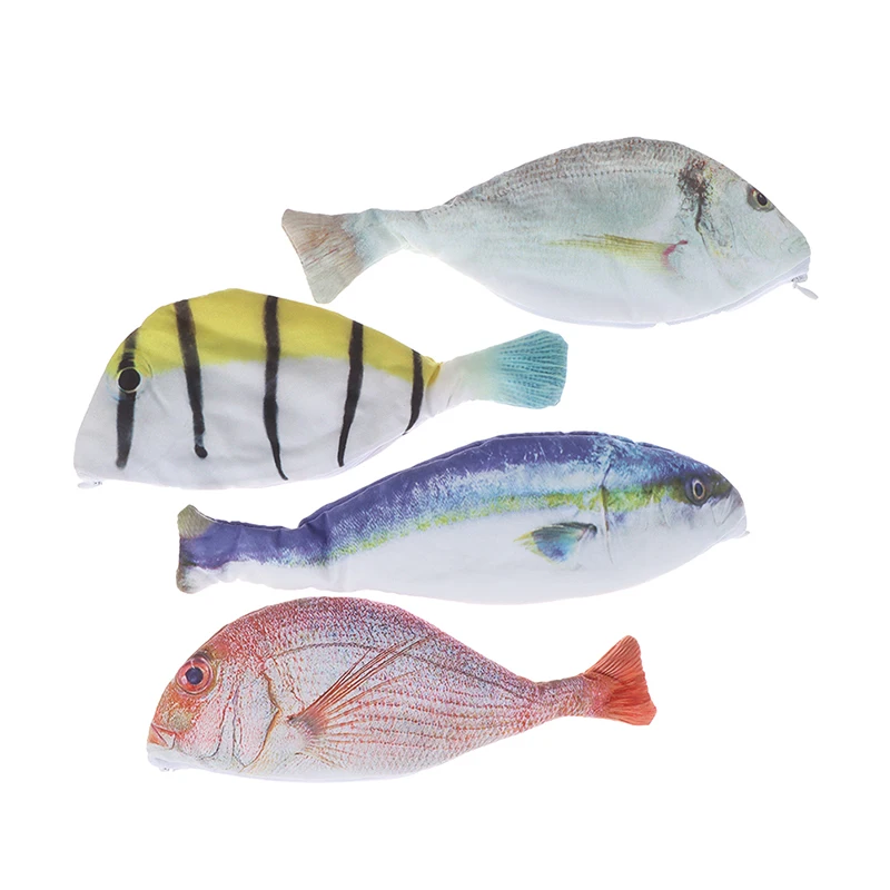 

1PC Creative Fish Shape Pencil Case Kawaii Korea Style Cloth Pencils Bags School Supplies Stationery Hot Pen Box Student Gifts