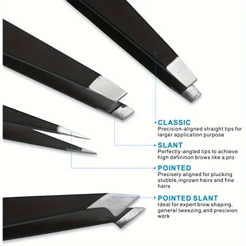 4 шт. пинцеты для удаления волос на лице