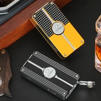 cohiba luxury cigar lighter butane playboy cool refilling metal windproof 3 jet torch lighters w puncher drill accessories