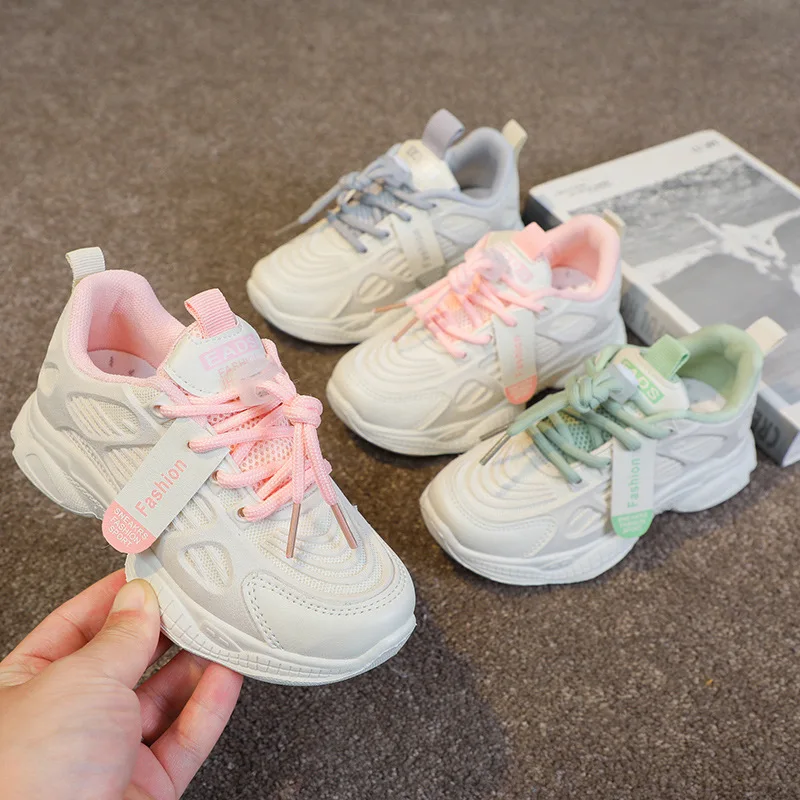 

Модные детские кроссовки на массивной подошве для маленьких девочек и мальчиков, повседневная спортивная обувь с высоким верхом, детская обувь для студентов, осенне-весенняя обувь