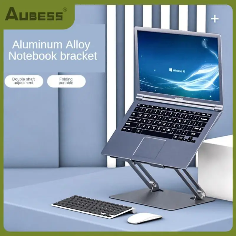 

Aluminum Alloy Dual-axis Adjustment Notebook Bracket Multifunctional Computer Bracket Non-slip Cooling Stand Bracket Durable