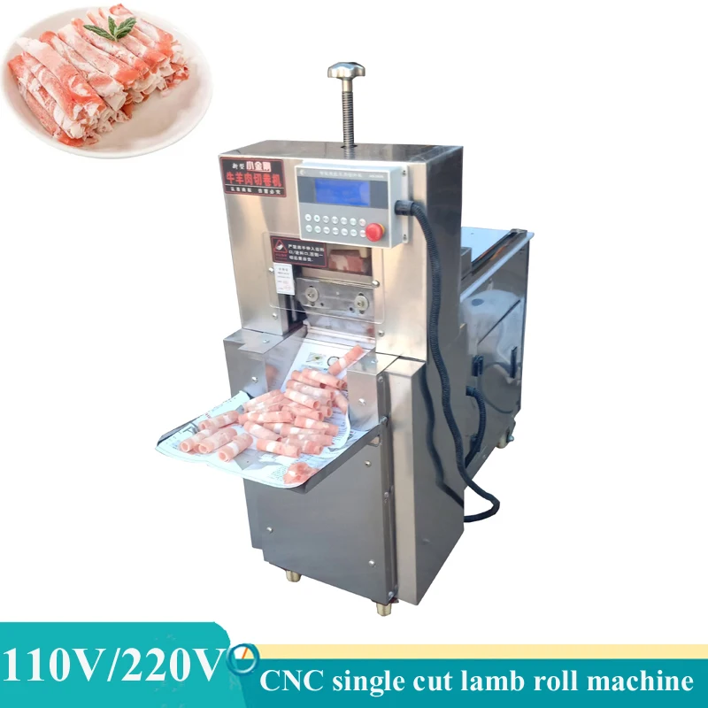 

Household Electric Meat Slicer Lamb Cutting Slices Mutton Roll Machine Adjustable Thickness Lamb Roll Cutting Machines