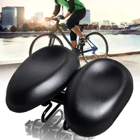 two seat bicycle cushion comfortable dual padded multi function replacement sports noseless easy install bike saddles pad