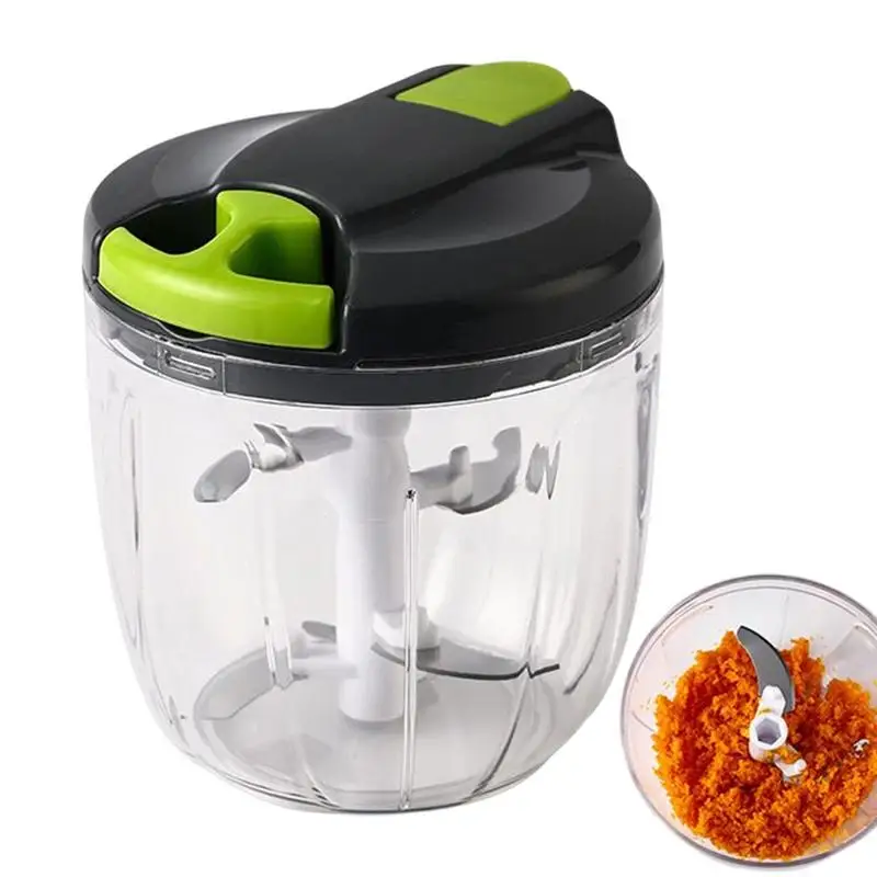 Mini Chopper Pull Type Portable Meat Chopper Multifunction Manual Rope Type Vegetable Mincer Kitchen Rope Puller Mini Grinders