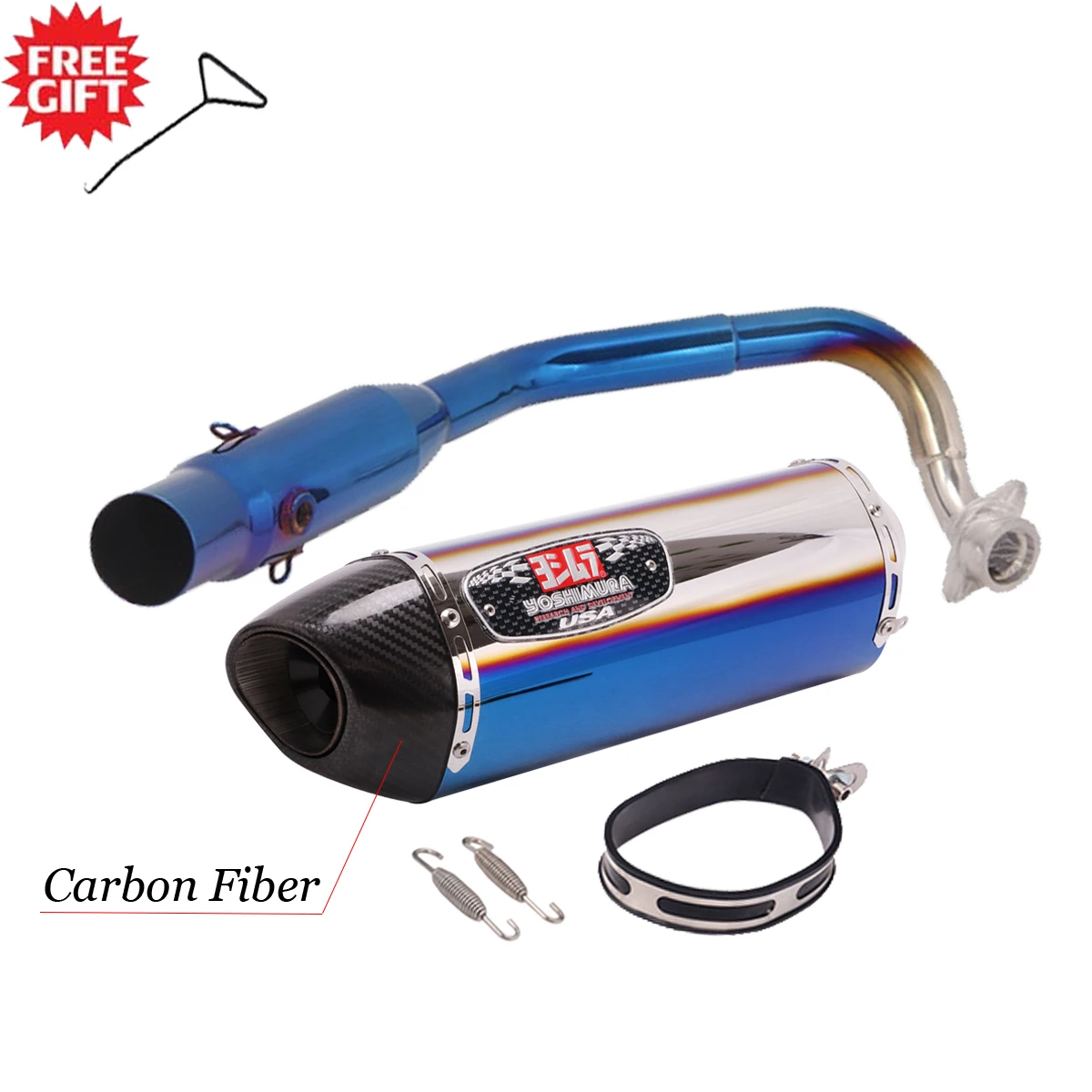 

Motorcycle Exhaust Escape Front Link Pipe Yoshimura Muffler Slip On For Honda FORZA300 FORZA350 NSS350 FORZA 300 350 2017 - 2019