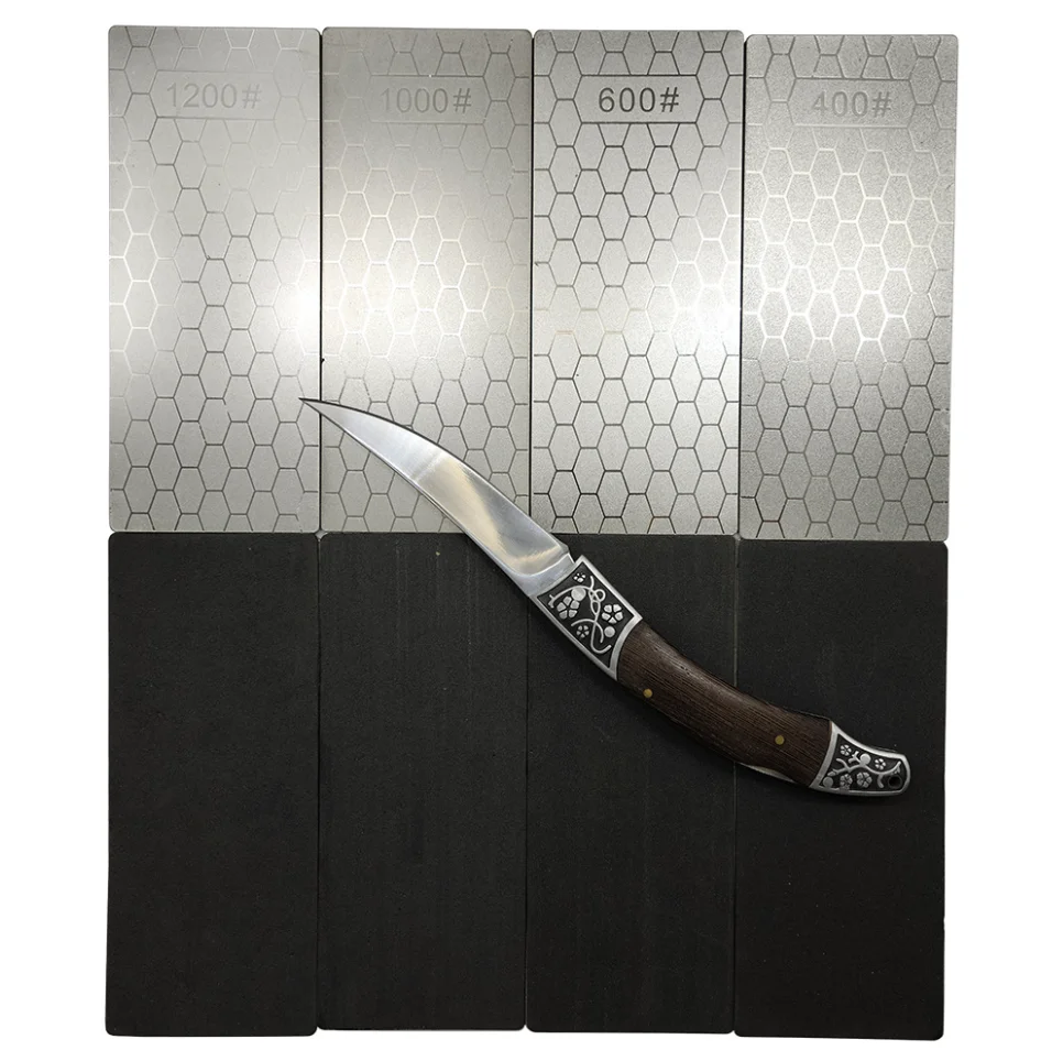 

1PC Portable Ultra-thin Adamas Sharpening Stone 150*63*1mm Honeycomb Surface Whetstone Knife Sharpener Kitchen Grinding Tool