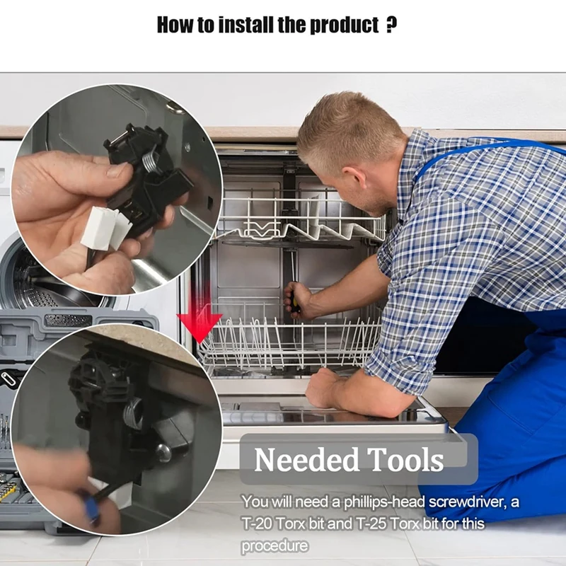 Дверная защелка для посудомоечной машины 5304516818 холодильника Electrolux Kenmore 154722401