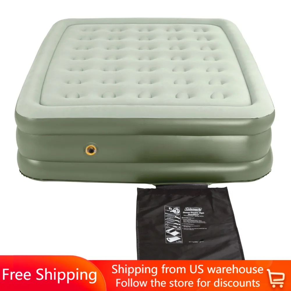 

Double-High Air Mattress Queen Inflatable Sleeping Mattress Matt Camping Camp Gears Hiking Sports Entertainment