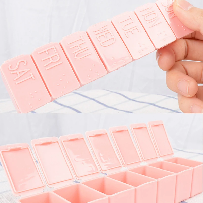 Дорожный контейнер для таблеток 2 шт./компл. еженедельный медицинский органайзер