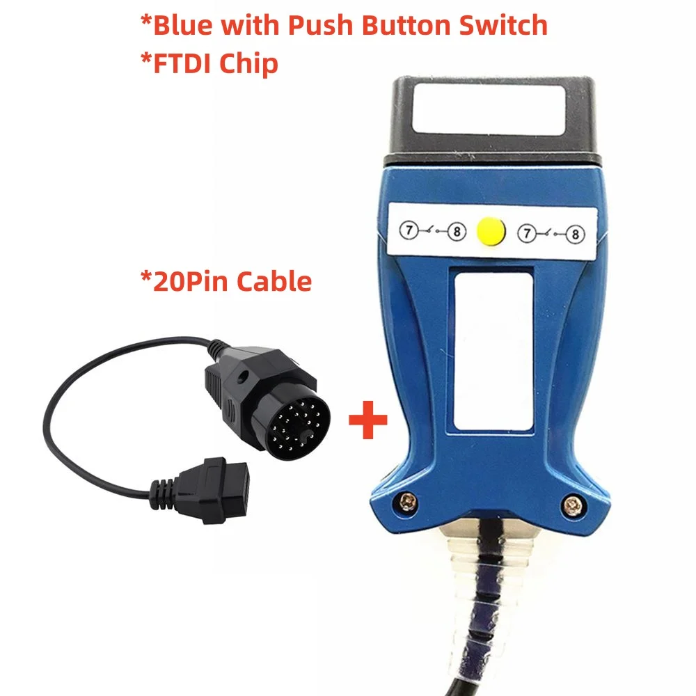 

Профессиональный для BMW INPA K + CAN с чипом FT232RL K-line Switch работает для BMW с 20-контактным разъемом для OBD2 16-контактным разъемом