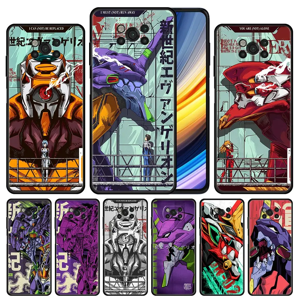 

Neon Genesis Evangelion Anime Eva For Poco X3 NFC M3 M4 Pro 5G F1 F3 GT Soft Case For Xiaomi Mi 11 10T Note 10 Lite Phone Cover